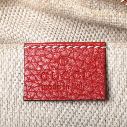 Gucci Pebbled Calfskin Small Soho Disco Bag Tabasco Red 5 of 12