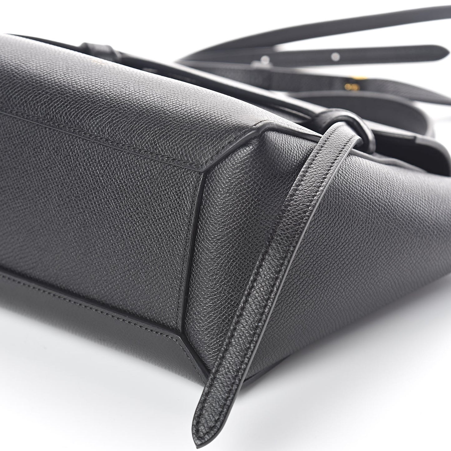 Grained Calfskin Nano Belt Bag Black