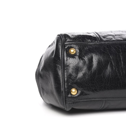 Prada Vitello Shine Bauletto Black 8 of 10