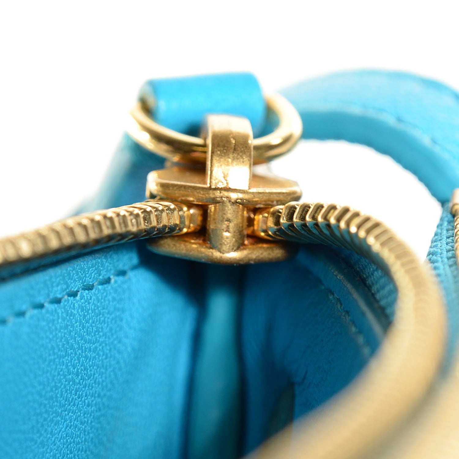 Celine Lambskin Large Trio Crossbody Bag Turquoise 8 of 8