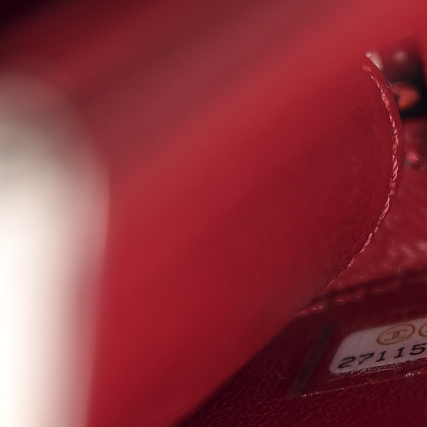 Chanel Caviar Quilted Striped Medium CC Filigree Vanity Case Black White 9 of 10