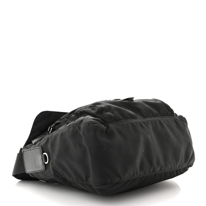 Prada Tessuto Nylon Saffiano Small Vela Messenger Black 4 of 14