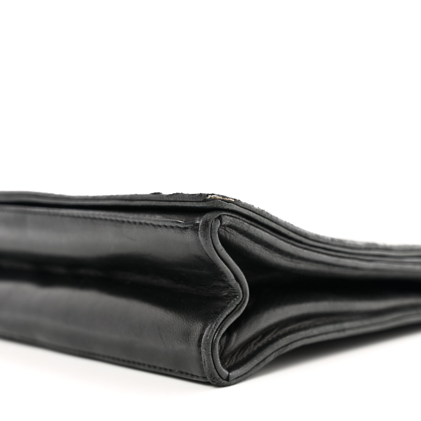 Lambskin Quilted CC Small Single Flap Black
