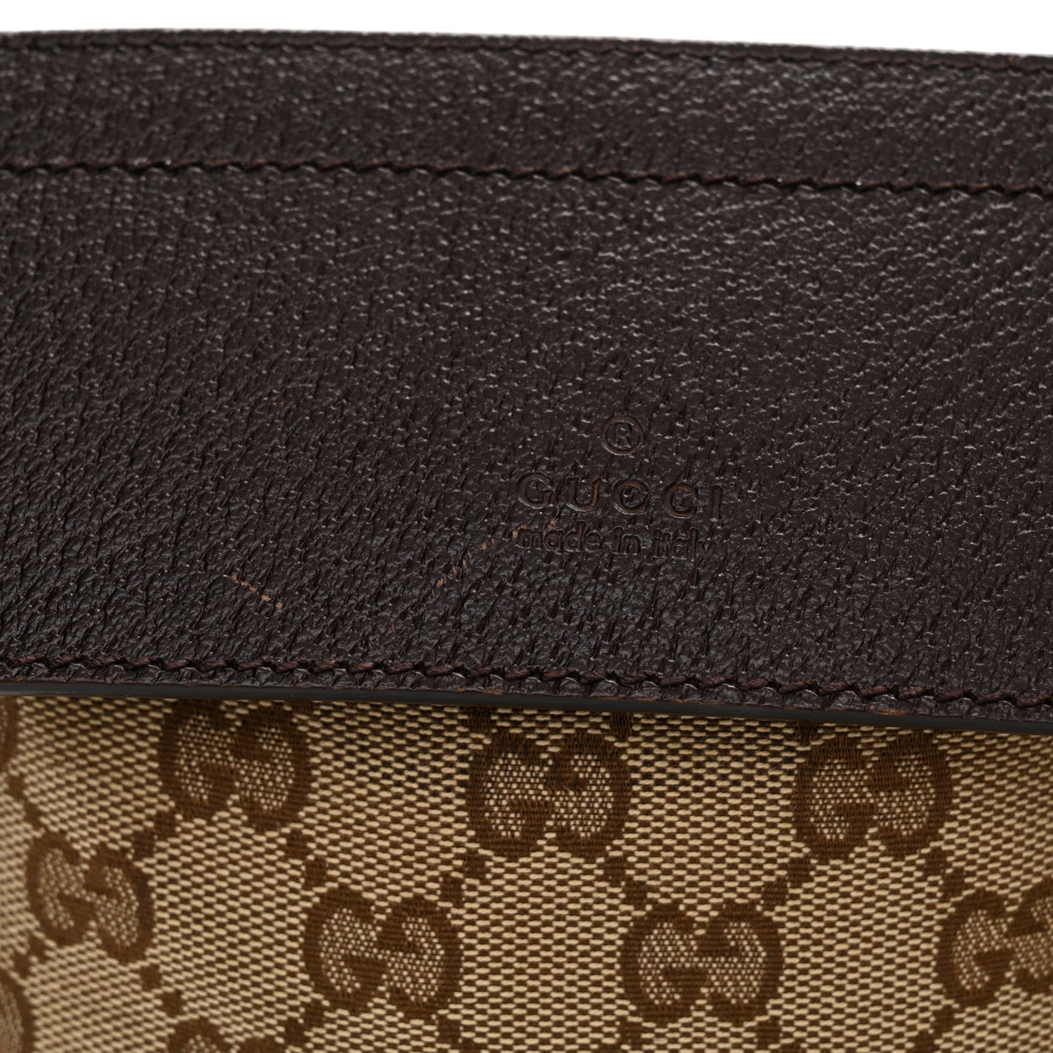 Gucci GG Monogram Double Pocket Belt Bag Dark Brown 13 of 13