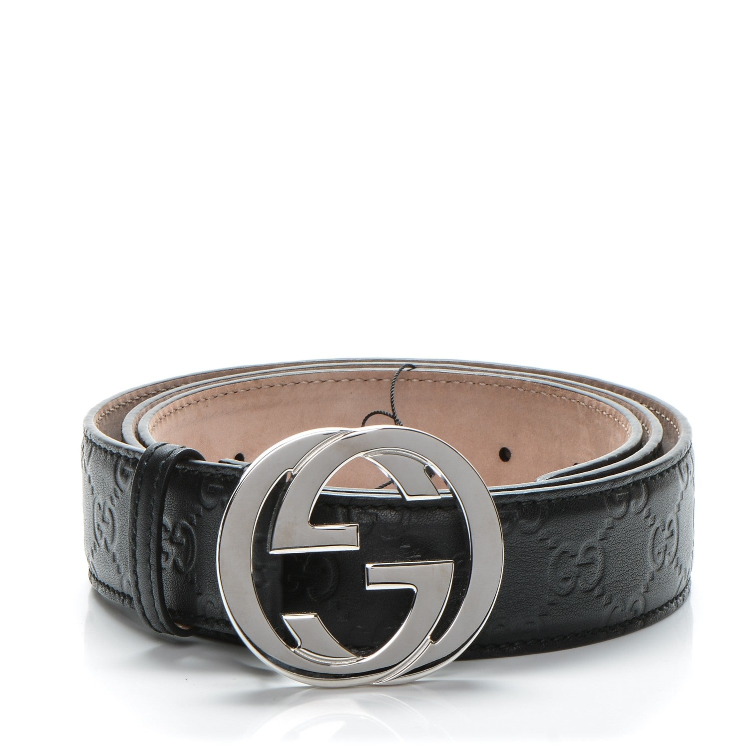 Gucci Guccissima Interlocking G Belt 110 44 Black 1 of 8