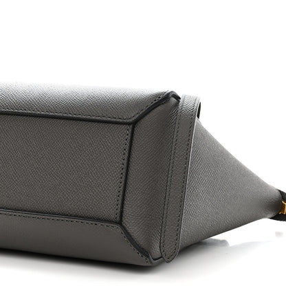 Celine Grained Calfskin Nano Belt Bag Grey 11 of 11