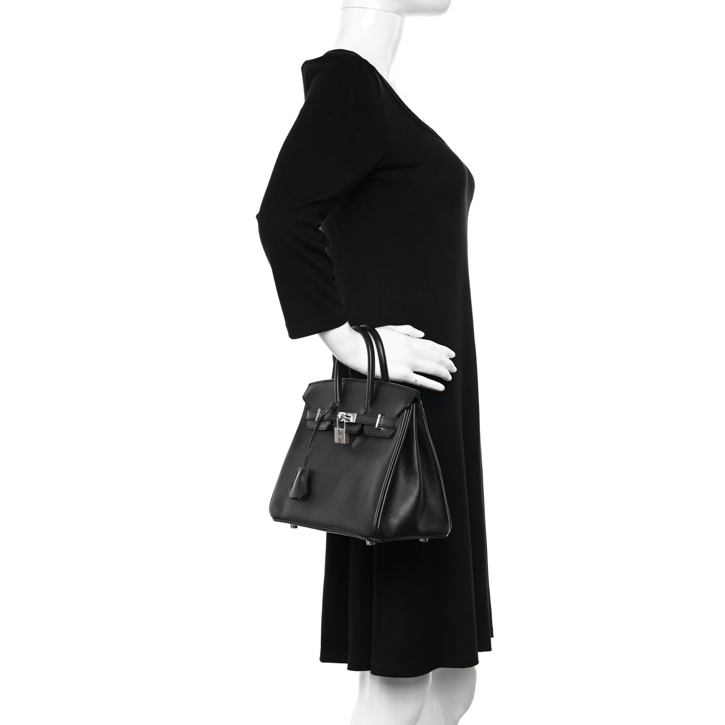 Epsom Birkin 25 Black