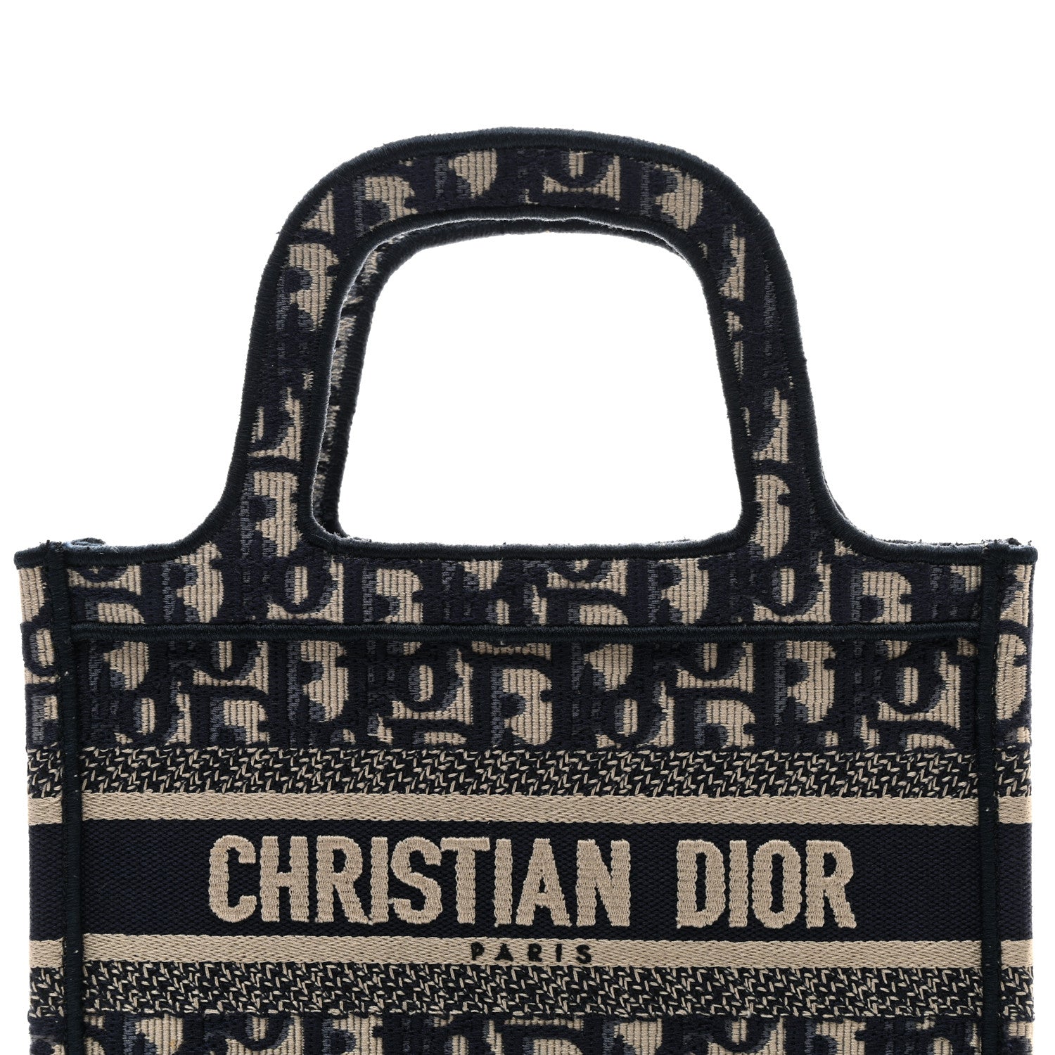 Christian Dior Oblique Mini Book Tote Blue Multicolor 8 of 10