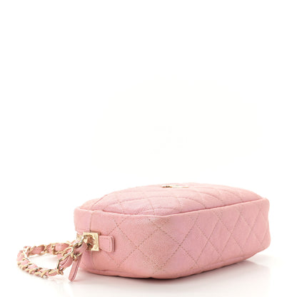 Chanel Iridescent Caviar Quilted Small Timeless Camera Case Pink 4 of 10