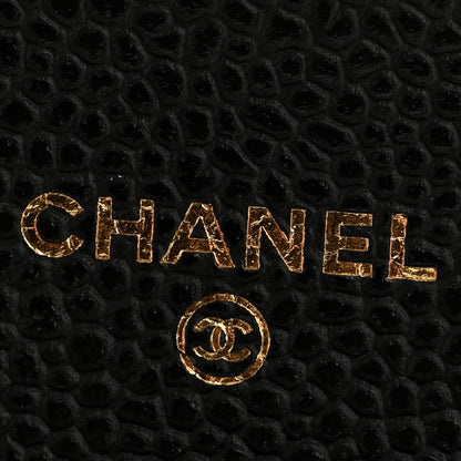 Chanel Caviar Quilted Flap Card Holder Wallet Black 6 of 9