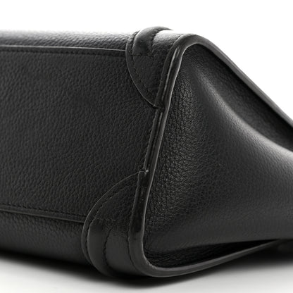 Celine Drummed Calfskin Nano Luggage Black 11 of 12
