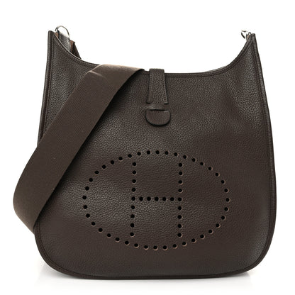 Hermes Taurillon Clemence Evelyne III GM Cocoa 1 of 11