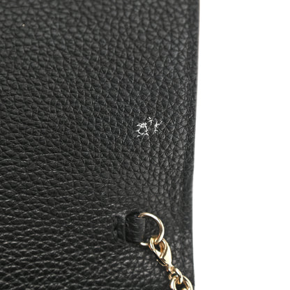 Salvatore Ferragamo Calfskin City Wallet On Chain Black 11 of 11