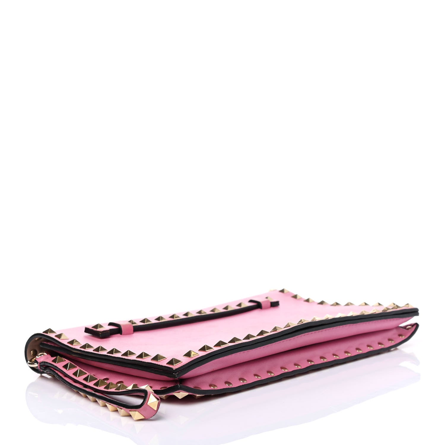 Valentino Garavani Nappa Rockstud Wristlet Clutch Ninphea 3 of 4