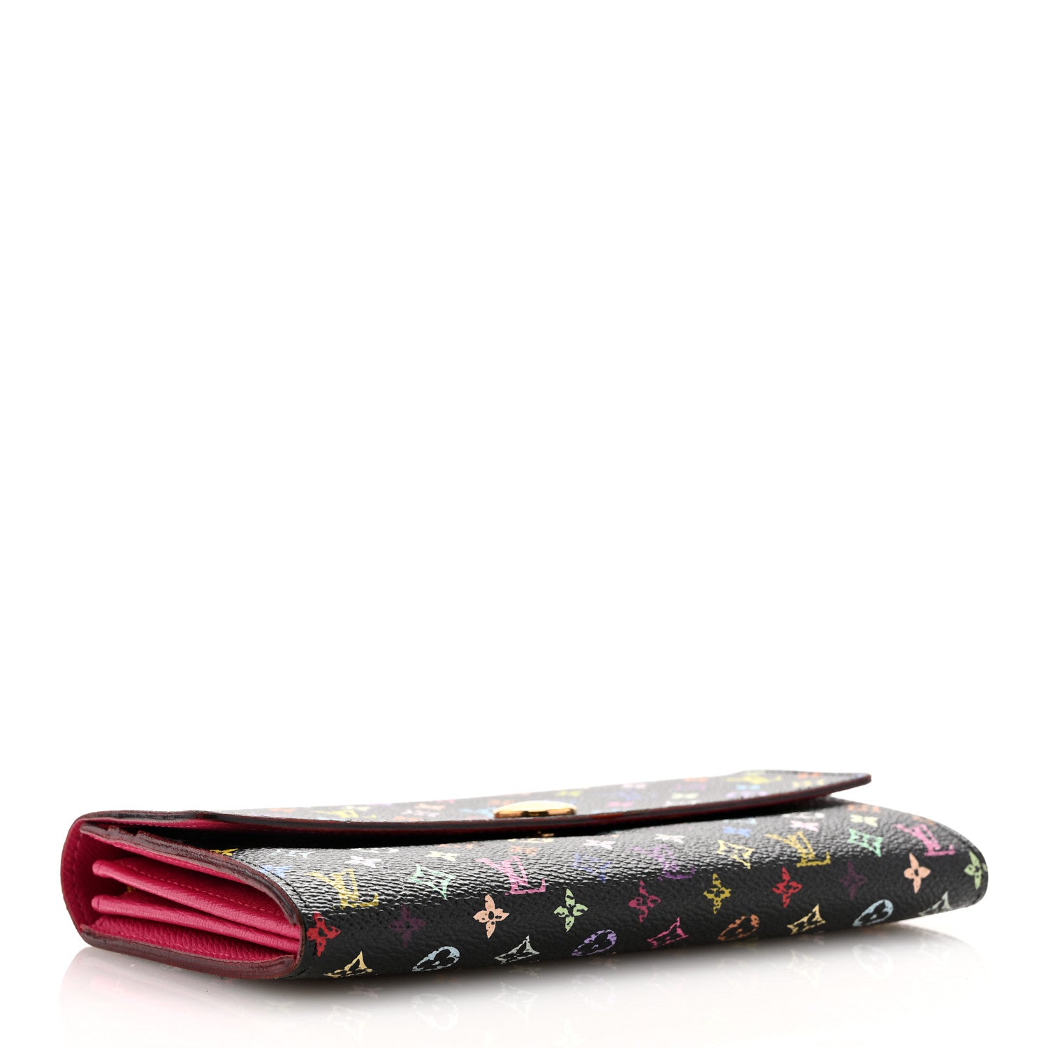 Louis Vuitton Monogram Multicolor Sarah Wallet Black Grenade 4 of 9