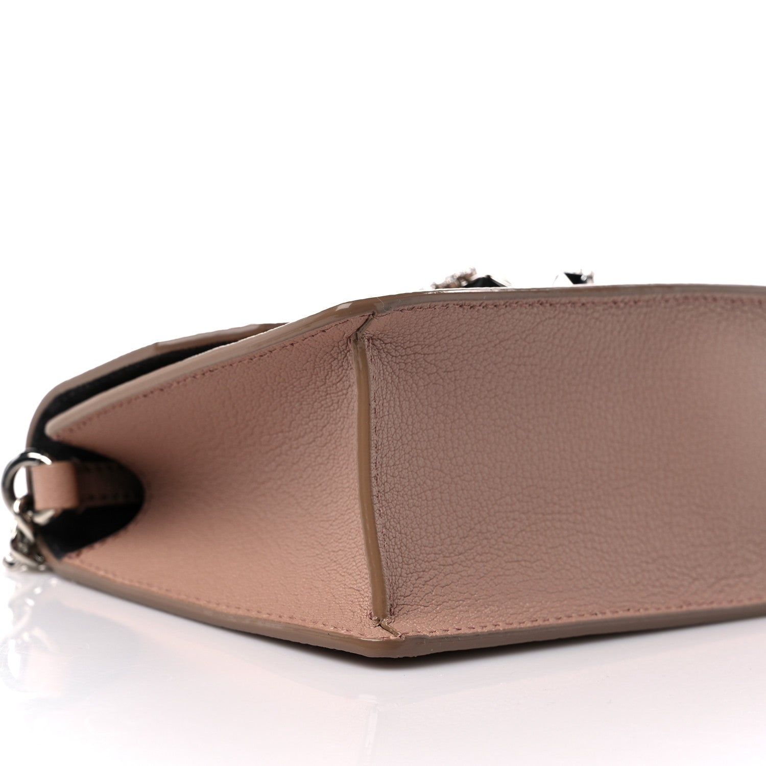 Jimmy Choo Calfskin Crystal Embellished Small Madeline Crossbody Bag Powder Pink 7 of 9