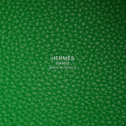 Hermes Taurillon Clemence Monochrome Picotin Lock 18 PM Bambou 6 of 11