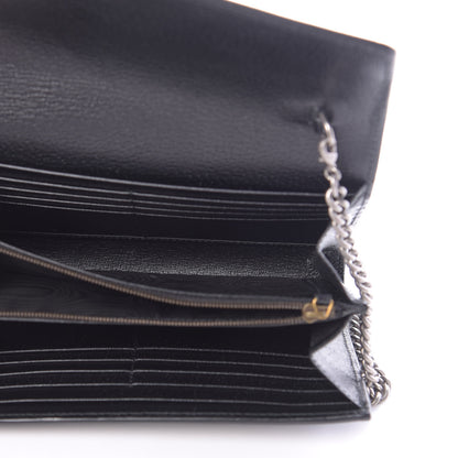 Gucci Calfskin Web Mini Dionysus Chain Wallet Black 5 of 10