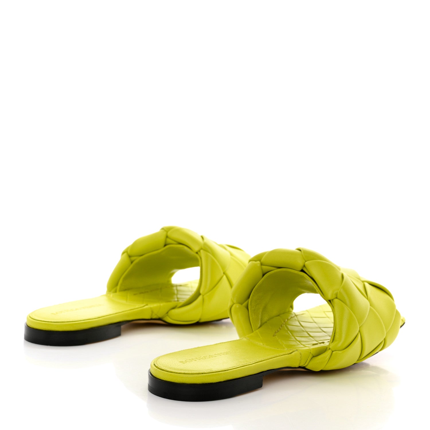 Bottega Veneta Nappa Maxi Intrecciato Lido Flat Sandals 38.5 Kiwi 4 of 9