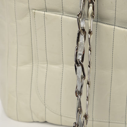 Chanel Lambskin Vertical Quilted Large Mademoiselle Tote Light Green 15 of 15