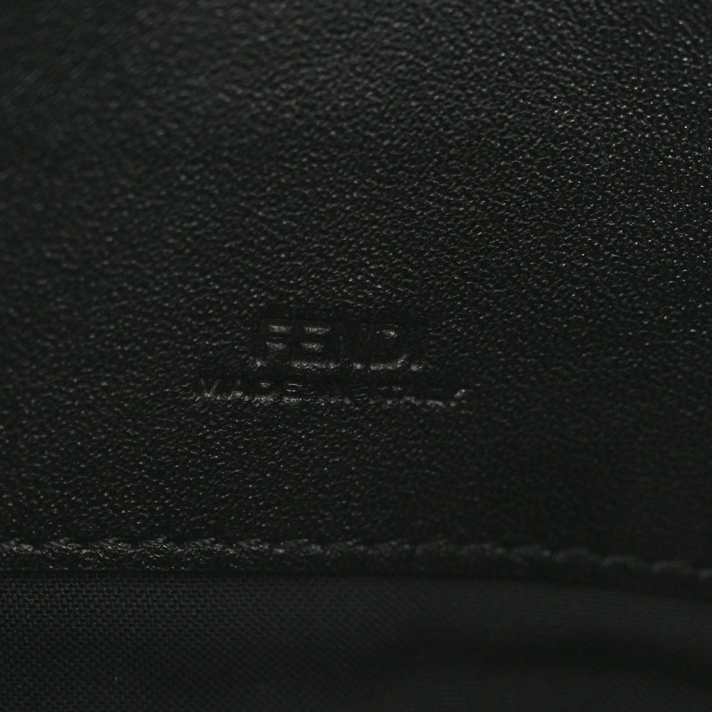 Nappa FF 1974 Embossed Phone Baguette Black
