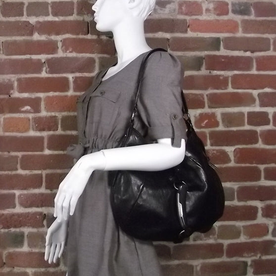 Leather Mombasa Hobo Black