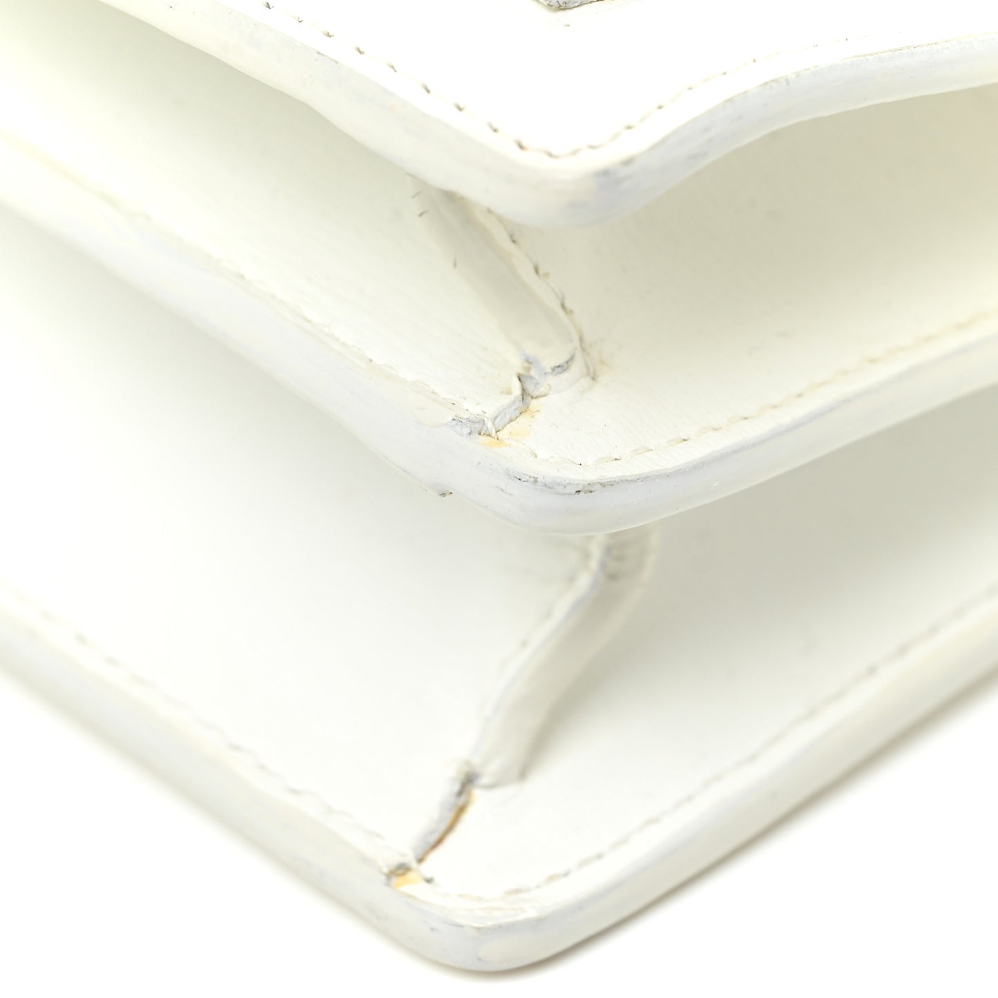 Calfskin Medium Monogram Sunset White