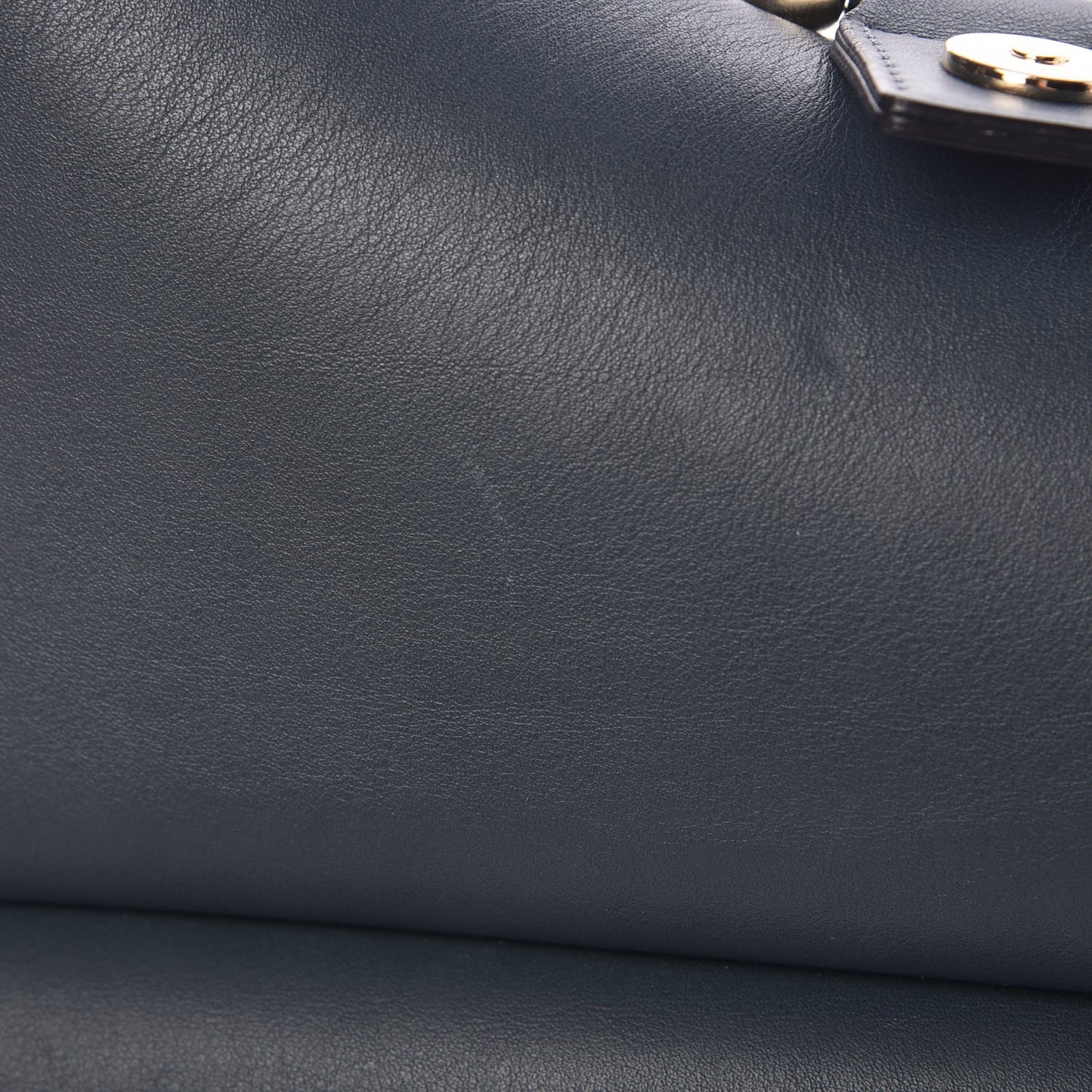Suede Calfskin Medium Faye Shoulder Bag Silver Blue