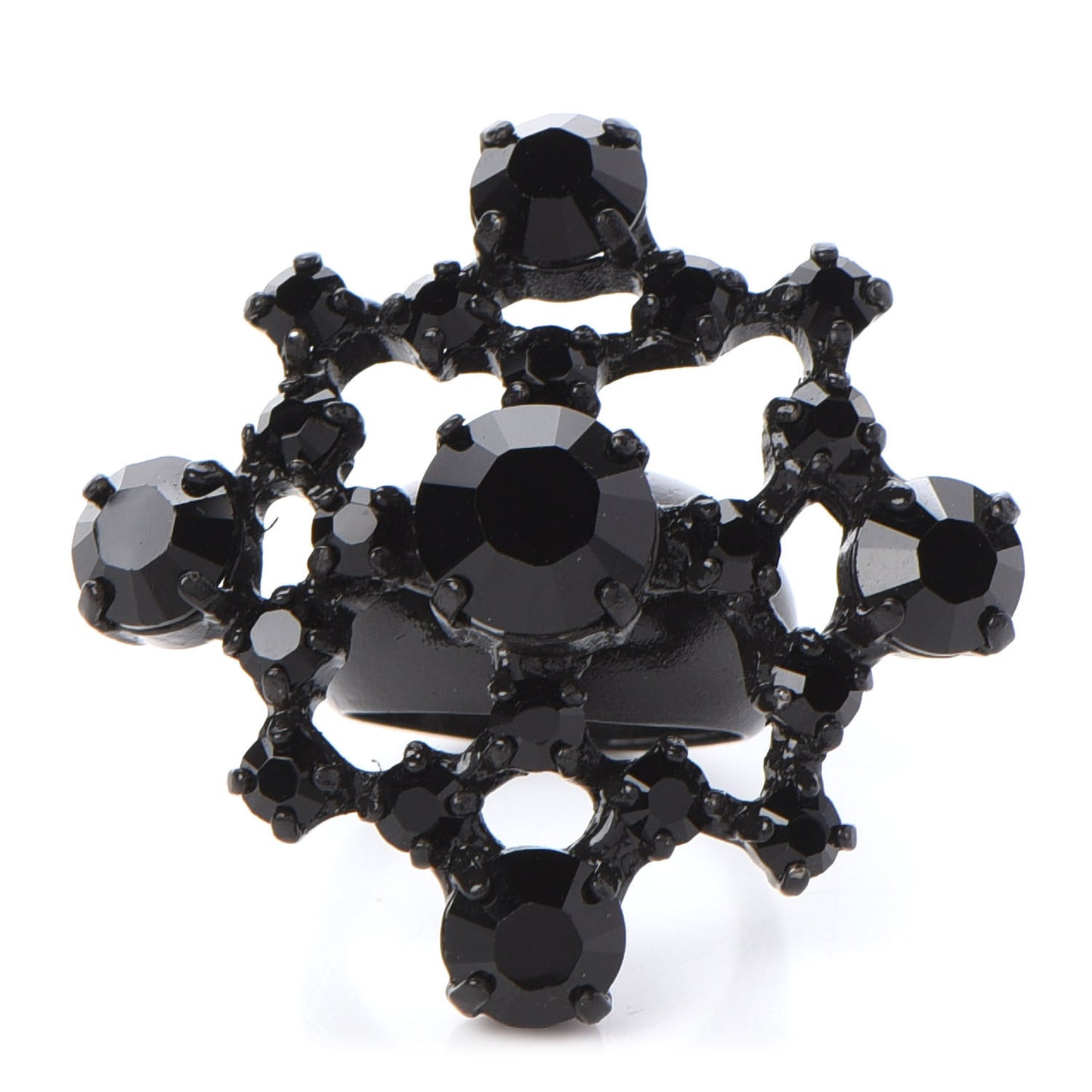 Crystal Ring 7 Black