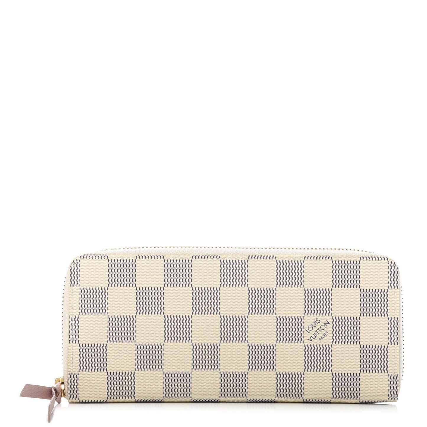 Damier Azur Clemence Wallet Rose Ballerine