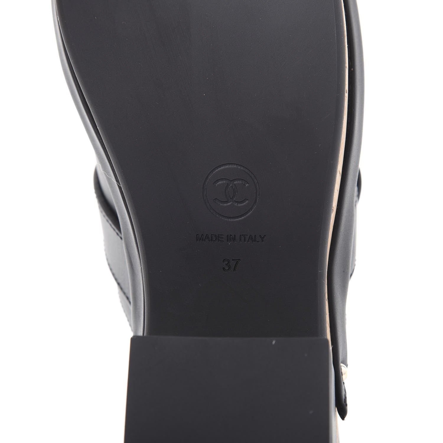 Chanel Calfskin CC Turn Lock Clogs 37 Black 7 of 10