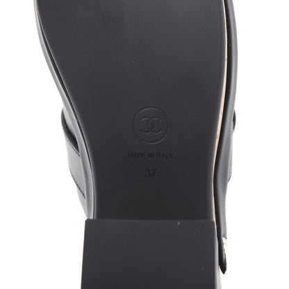 Chanel Calfskin CC Turn Lock Clogs 37 Black 7 of 10