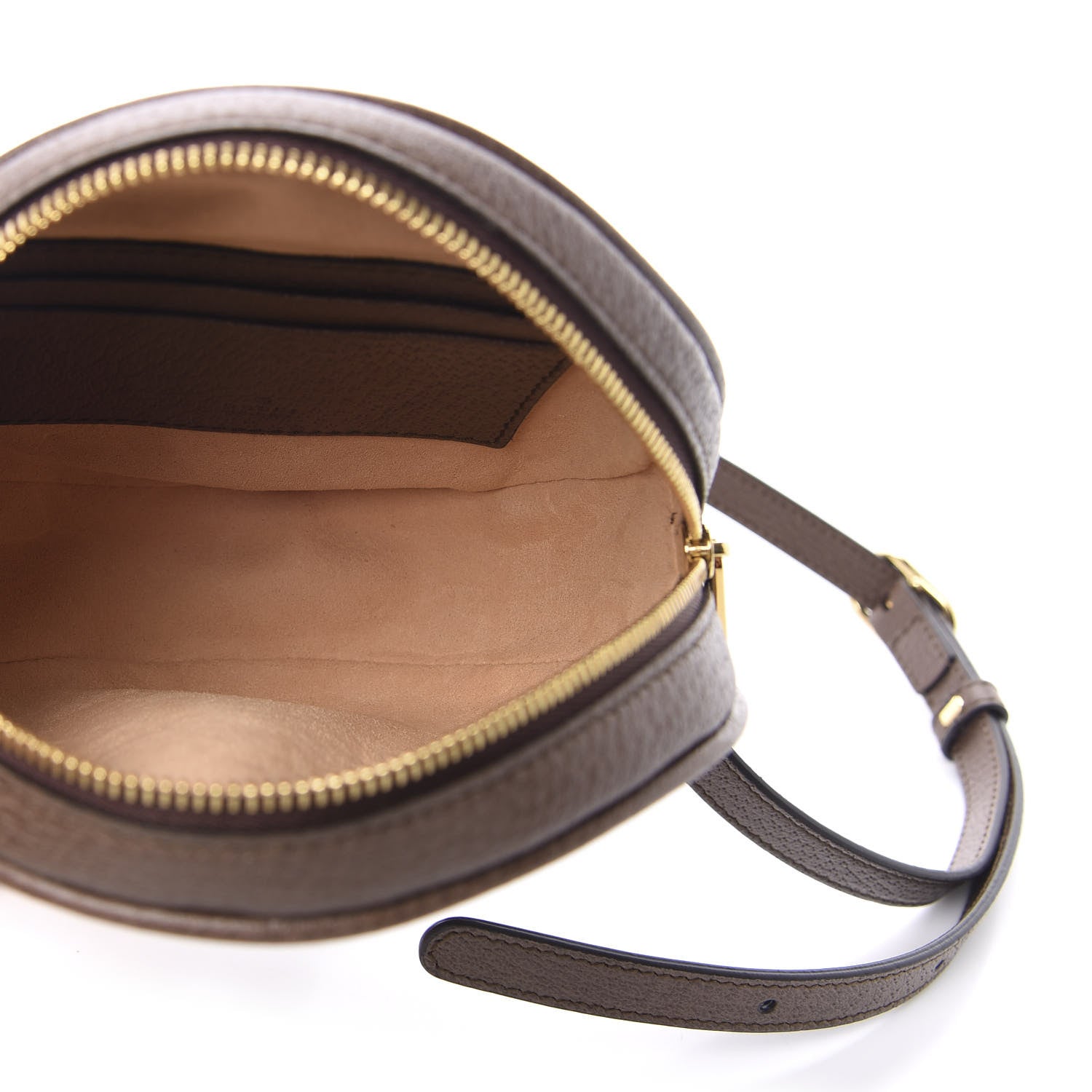 Gucci GG Supreme Monogram Web Mini Ophidia Round Backpack Brown 4 of 10