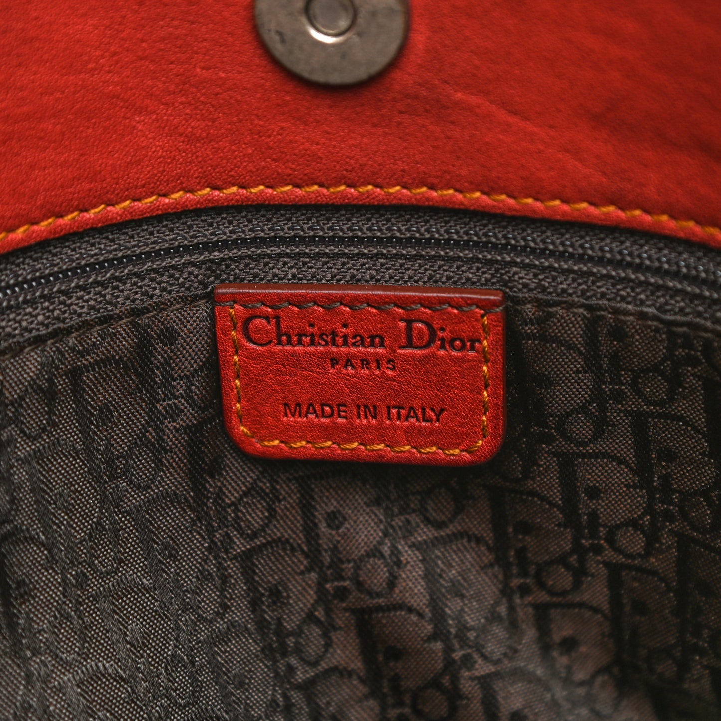 Calfskin Large Gaucho Double Saddle Bag Red