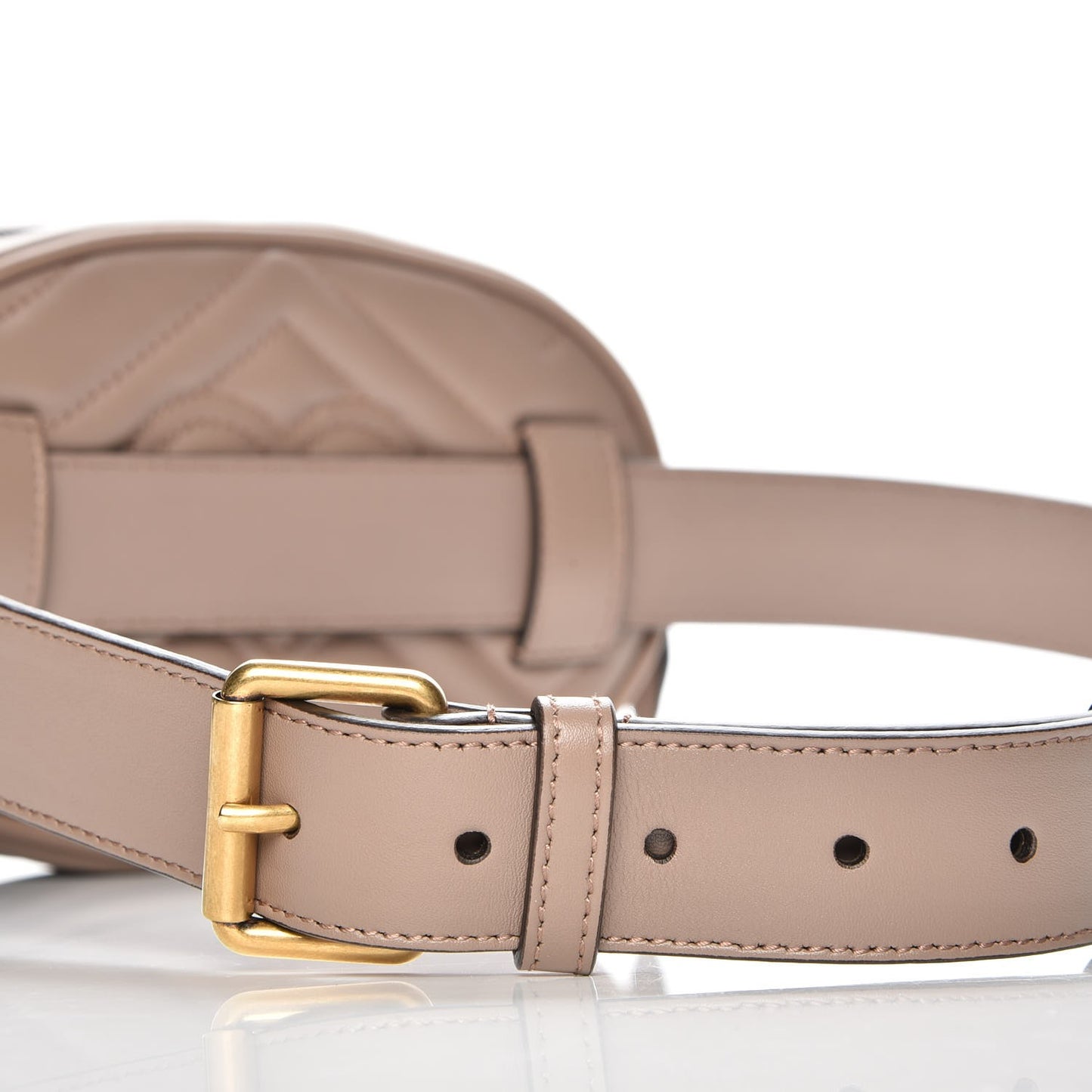Calfskin Matelasse GG Marmont Belt Bag 95 38 Porcelain Rose