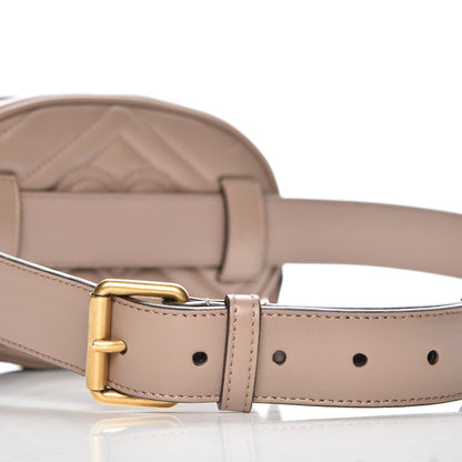 Gucci Calfskin Matelasse GG Marmont Belt Bag 95 38 Porcelain Rose 5 of 8