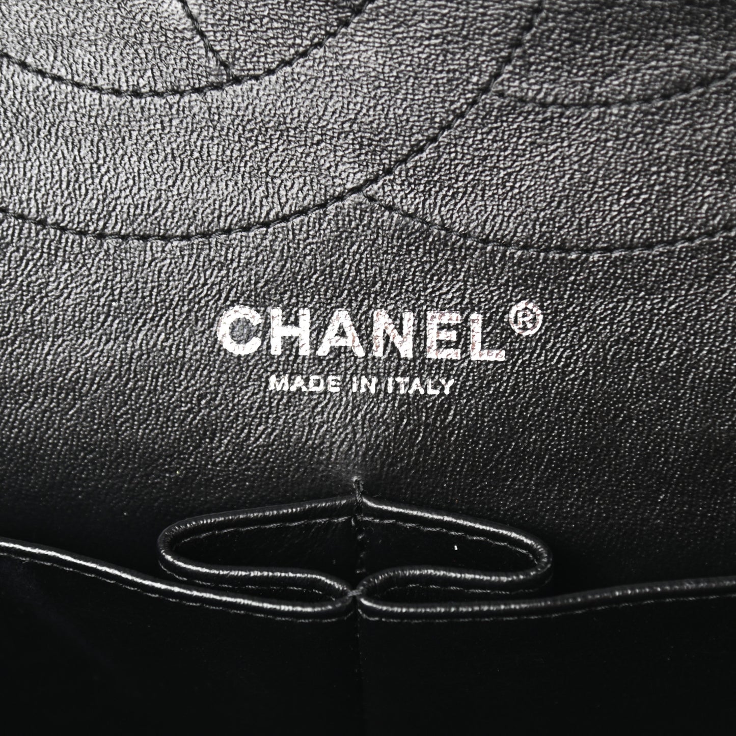 Iridescent Calfskin Quilted 2.55 Reissue 227 Flap Black