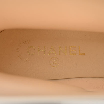 Chanel Rubber Rain Boots 40 Ivory Black 8 of 10