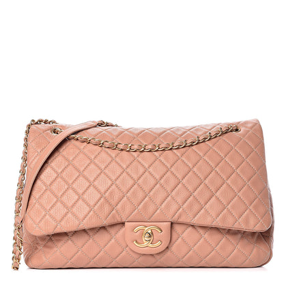 Chanel Calfskin Quilted XXL Travel Flap Bag Pink 1 of 11