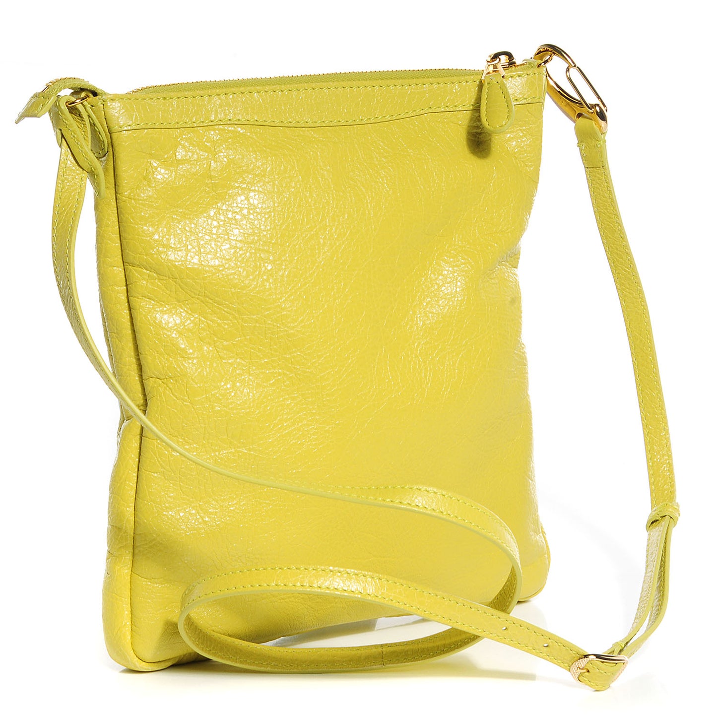 Agneau Arena Giant 12 Gold Hardware Flat Jaune Poussin