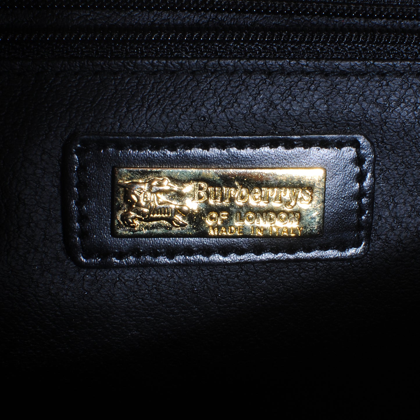 Haymarket Check Calfskin Briefcase Black