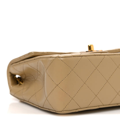 Chanel Lambskin Quilted Mini Square Flap Beige 10 of 13