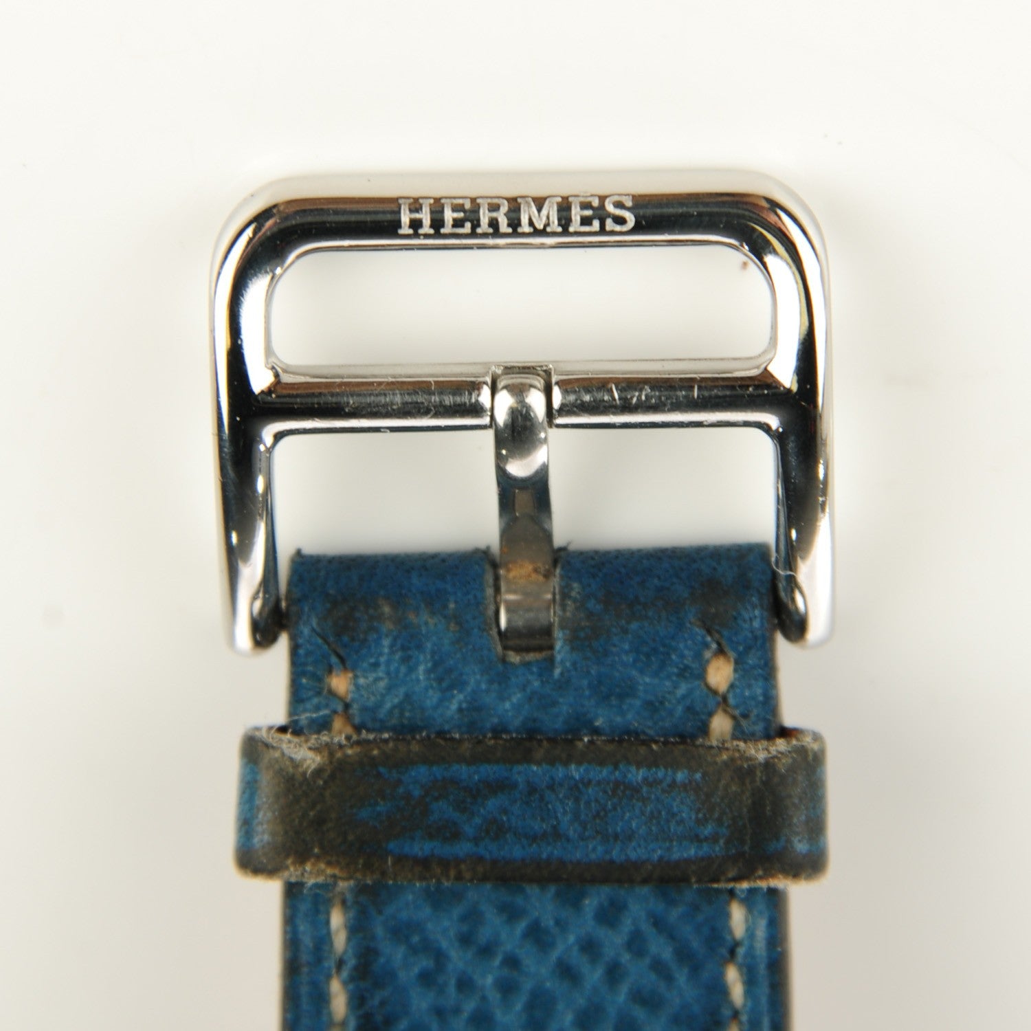 Hermes Stainless Steel Epsom 25mm Tandem Quartz Watch Blue Jean 9 of 12