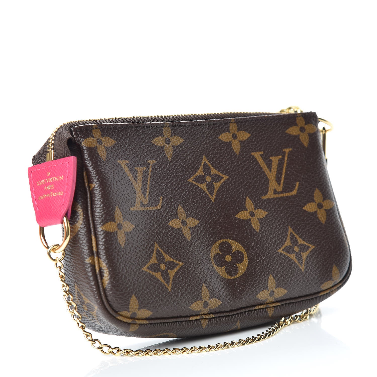 Louis Vuitton Monogram 2019 Christmas Animation Mini Courchevel Pochette Accessories Fuchsia 3 of 7