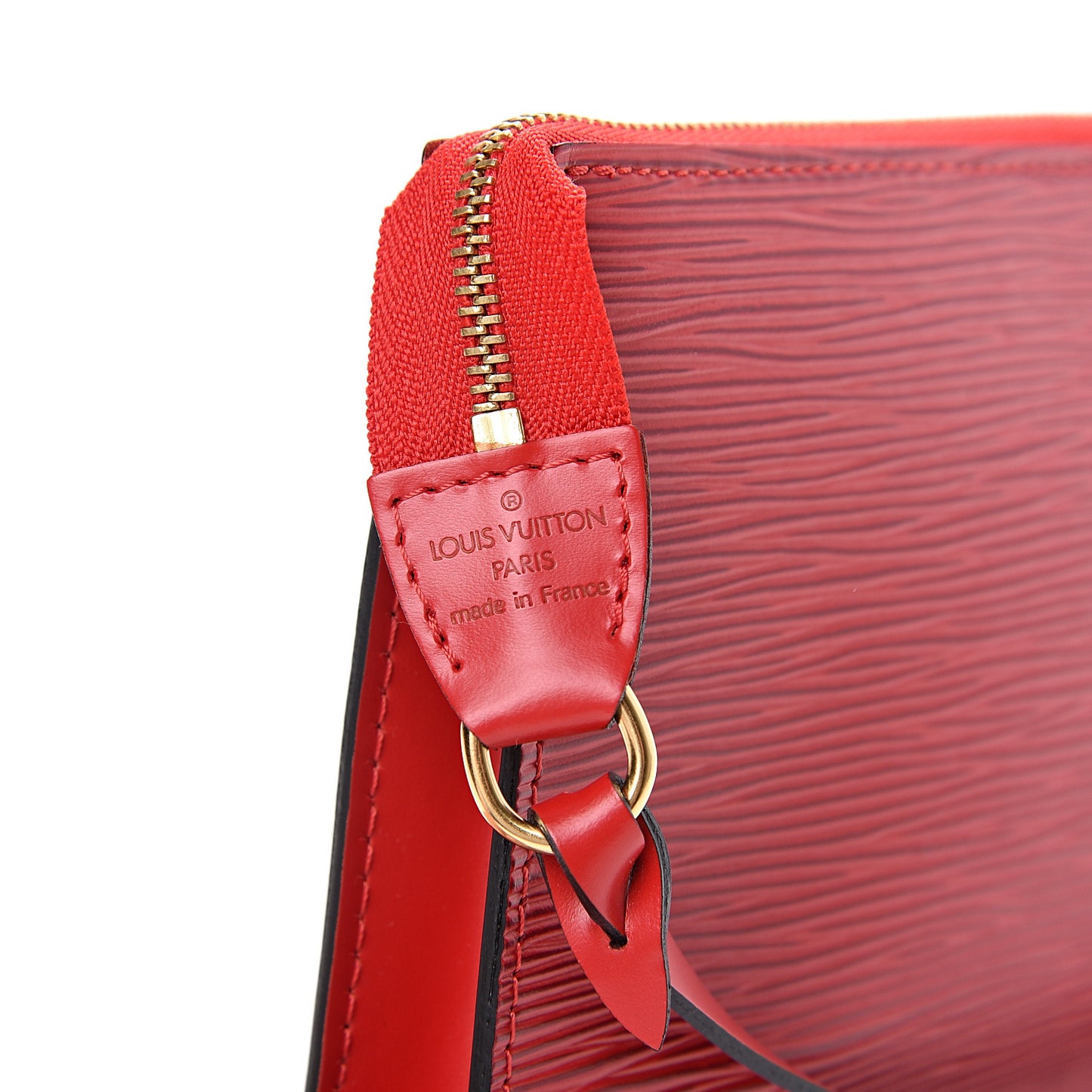Epi Pochette Accessories 24 Castillan Red