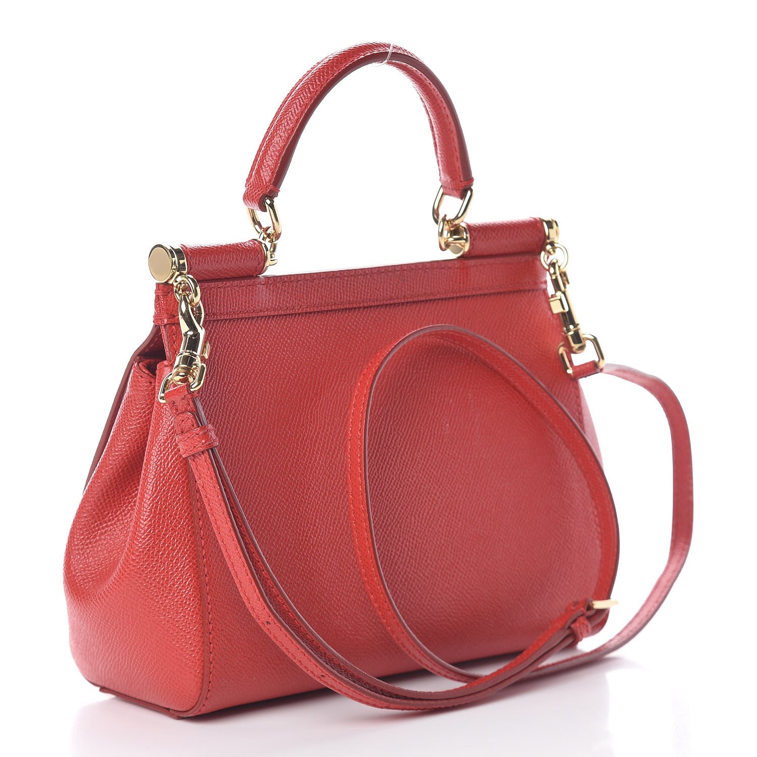Dolce & Gabbana Dauphine Small Miss Sicily Satchel Dark Red 3 of 13