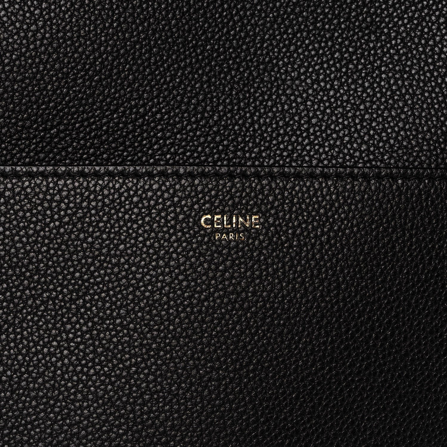 Celine Soft Grained Calfskin Sangle Bucket Bag Black 7 of 10