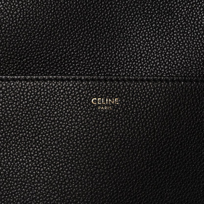 Celine Soft Grained Calfskin Sangle Bucket Bag Black 7 of 10