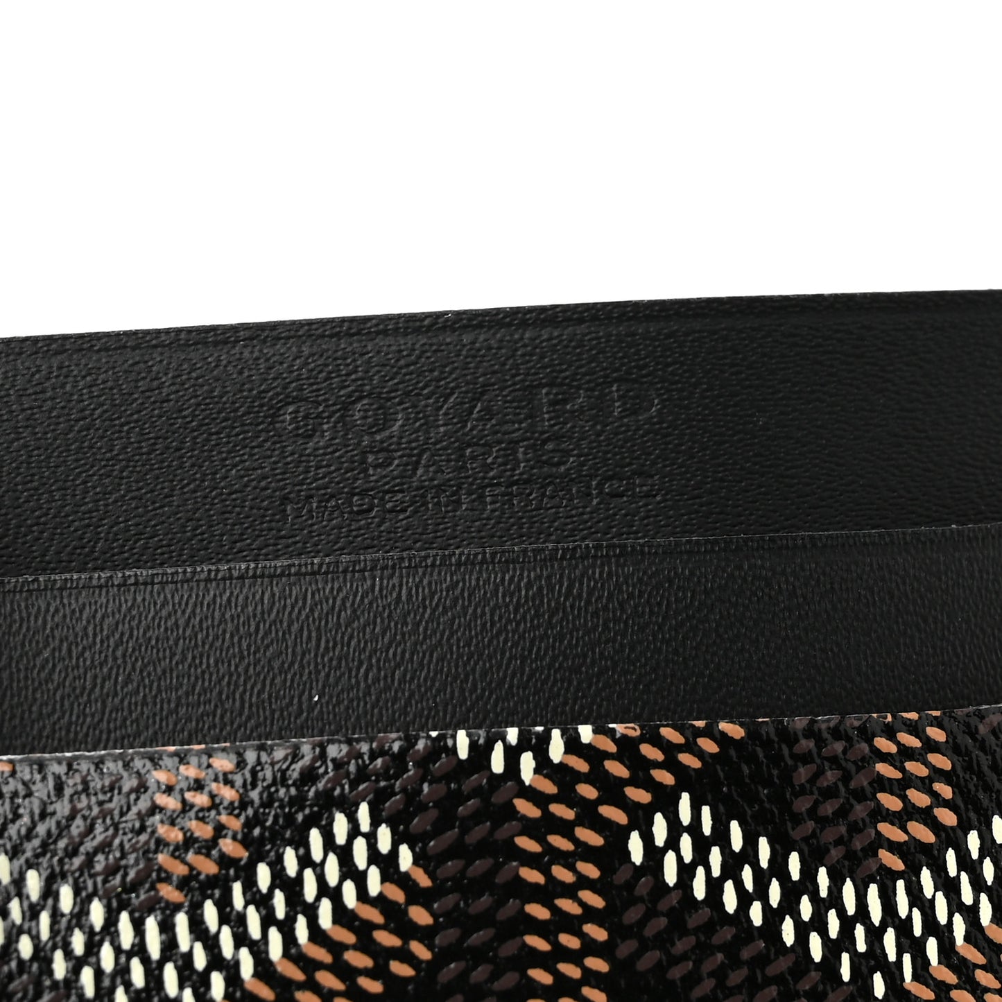 Goyardine Saint Sulpice Card Holder Black