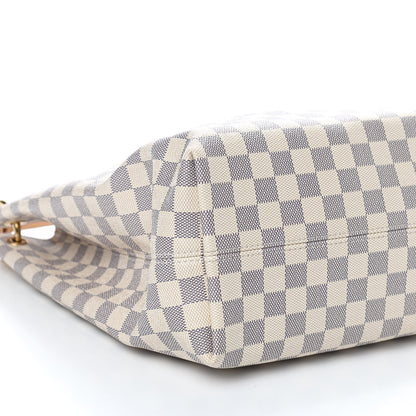 Louis Vuitton Damier Azur Graceful MM Rose Ballerine 9 of 12